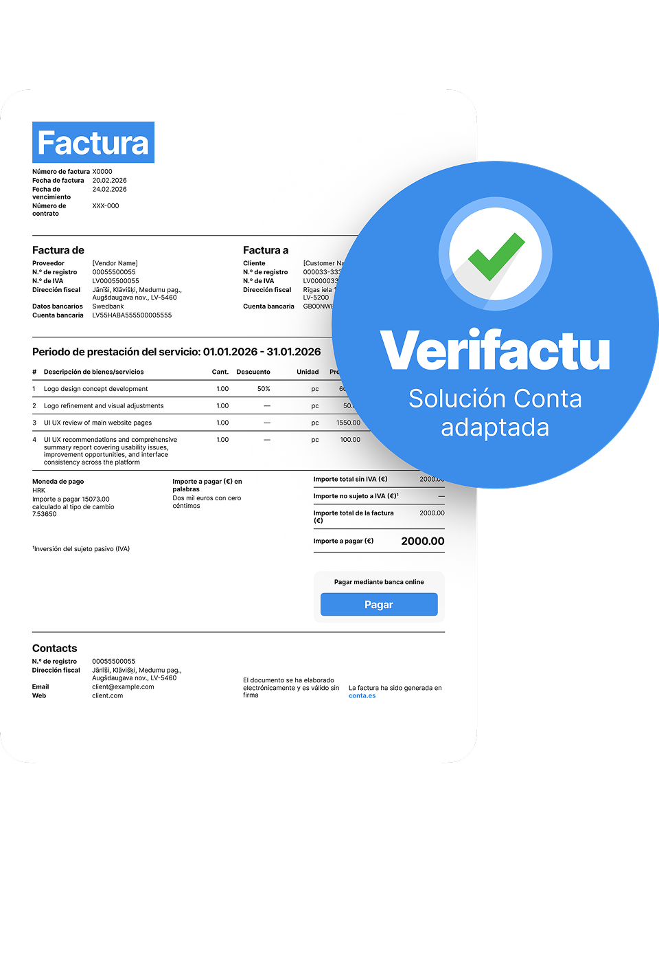 VeriFactu ya funciona en Conta, no "próximamente"