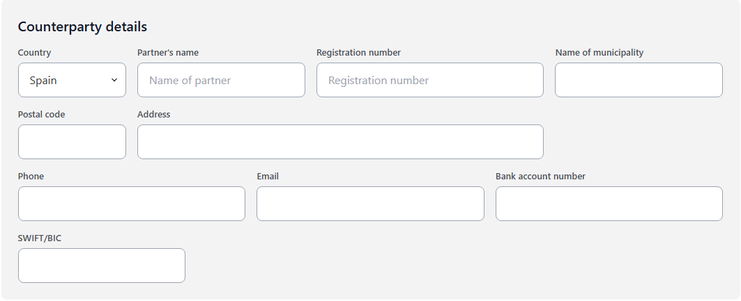 Client details